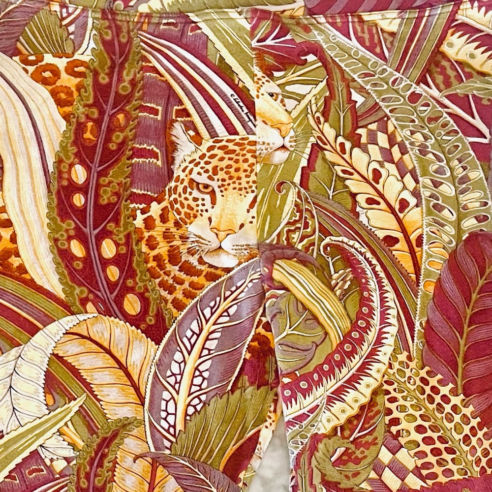 Vintage 90’s Salvatore Ferragamo Leopard and Floral Print Leggings